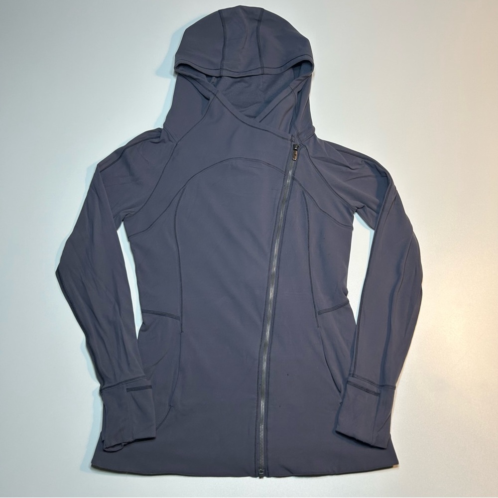 Lululemon Every Journey Hoodie Moonwalk Purple Asymmetrical Zip Nulu Jacket